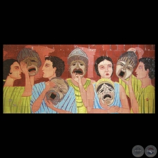 LA TRAGEDIA, 1964 - Cerámica esmaltada de JOSÉ LATERZA PARODI y JOSEFINA PLÁ